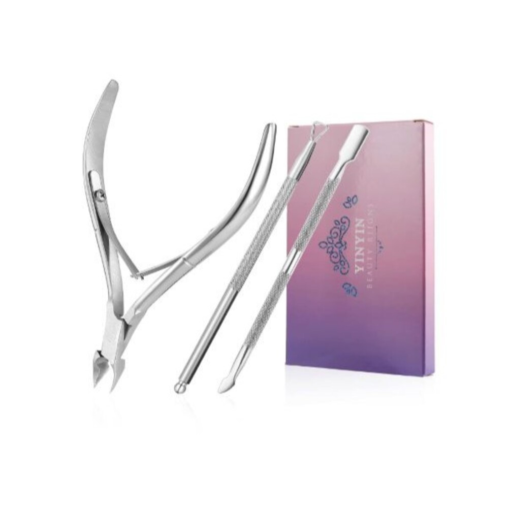 Cuticle Trimmer with Cuticle Pusher and Cutter Cuticle Remover Nippers Professi